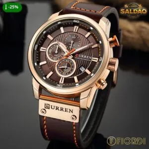 Relógio Curren Masculino Luxuoso